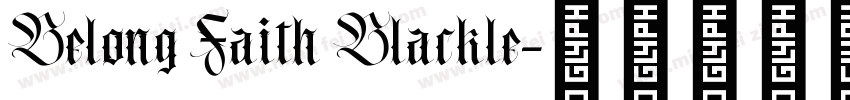 Belong Faith Blackle字体转换